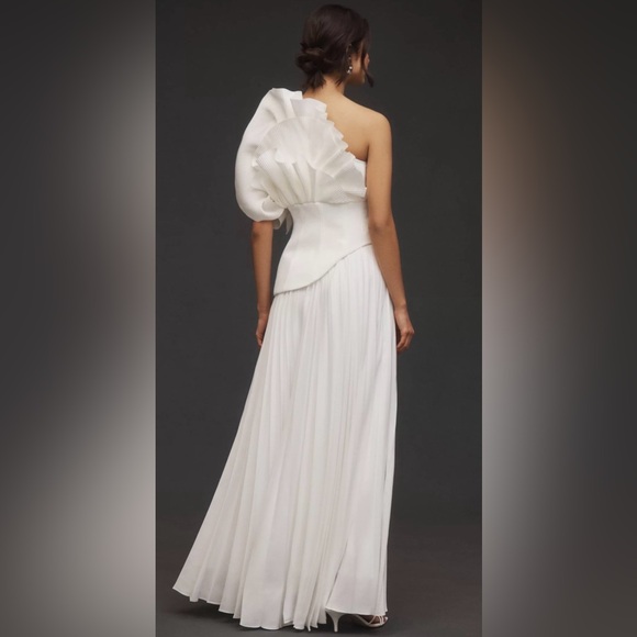 Acler Asymmetrical White Dress - Picture 3 of 6